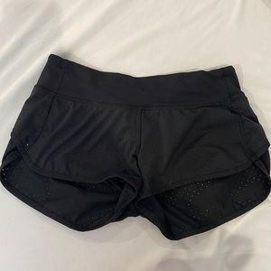Black Perforated speed shorts 2.5”